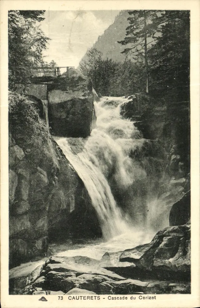 Cauterets - Cachoeira do Cerizet — edição H. Rius - Frente