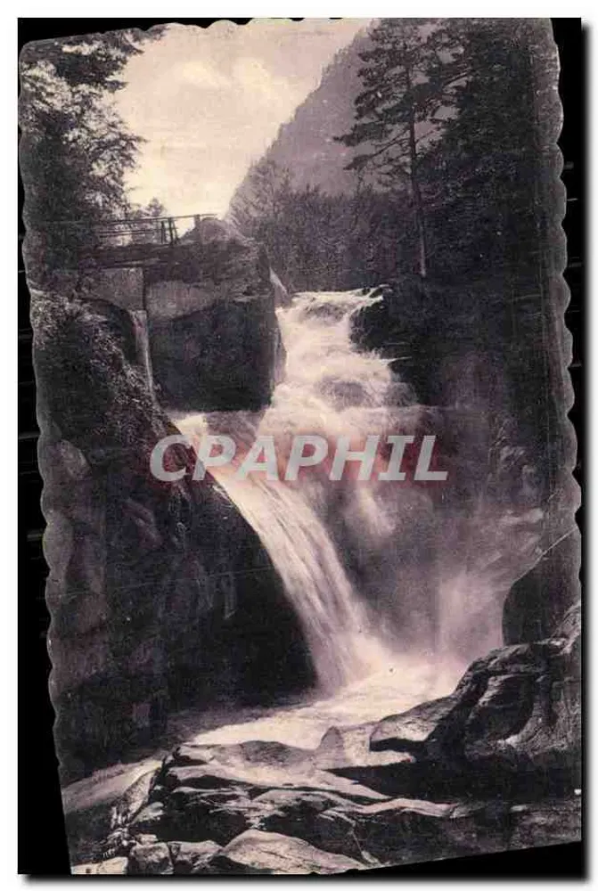 Cauterets - Cachoeira do Gerizet — Ed. H. Biure Cauterets, n°73 - Frente