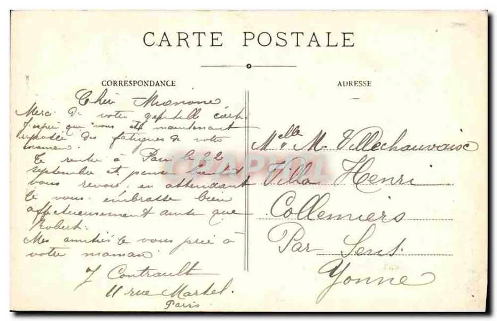 Cauterets (Hautes-Pyr.) — Tal des Lutour, Wasserfall nahe See Estom — C.C. 18 - Rückseite