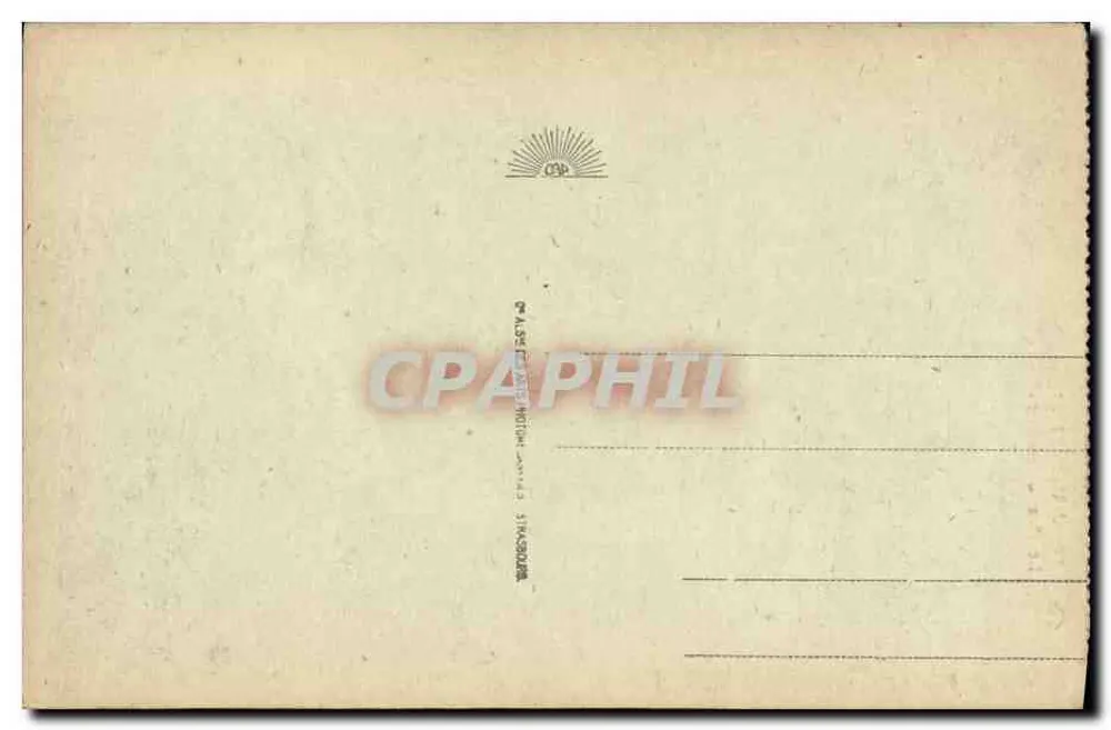 Cauterets — O Ponte da Espanha — Editor A. L. S. (n° 59) - Verso