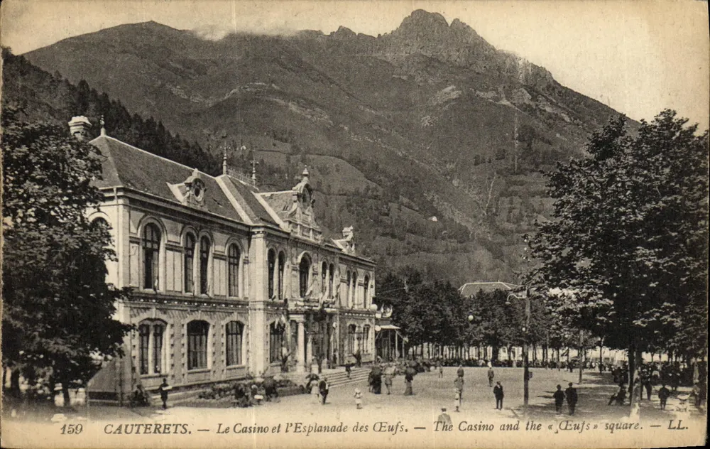 Cauterets — Le Casino und l'Esplanade des Œufs — LL. n°159 - Vorderseite