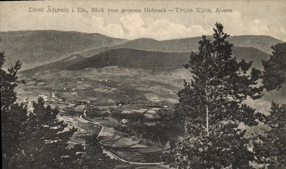 Drei Ähren i. Els., Uitzicht vanaf de grote Hohnack — Drie Kornen, Elsass - Voorkant