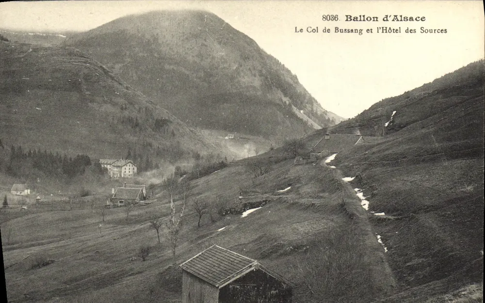 Der Col de Bussang und das Hôtel des Sources — Ballon d'Alsace — unbekannter Verleger, Seriennummer 8036 - Vorderseite
