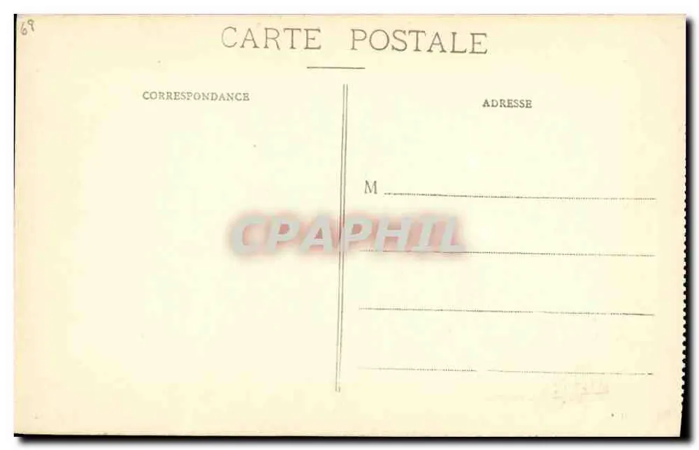 Ballon d'Alsace - Lepuix — vista aérea do vilarejo com igreja — editor não identificado, n° de série 69 - Verso