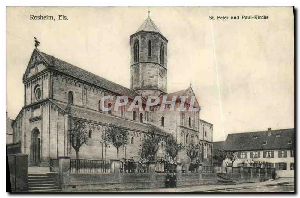 Rosheim, Els. — Igreja São Pedro e São Paulo — Kunstverlag J. Kunz, Sulz-Gebweiler - Frente