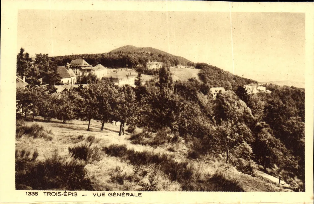 Trois-Épis — Vista Geral — Coleção L'Alsace, editada por Braun & Cie, Mulhouse-Dornach - Frente