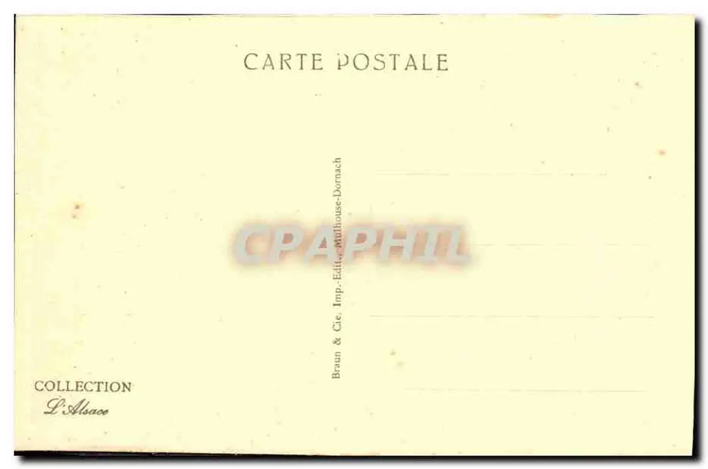 Trois-Épis — Vista Geral — Coleção L'Alsace, editada por Braun & Cie, Mulhouse-Dornach - Verso