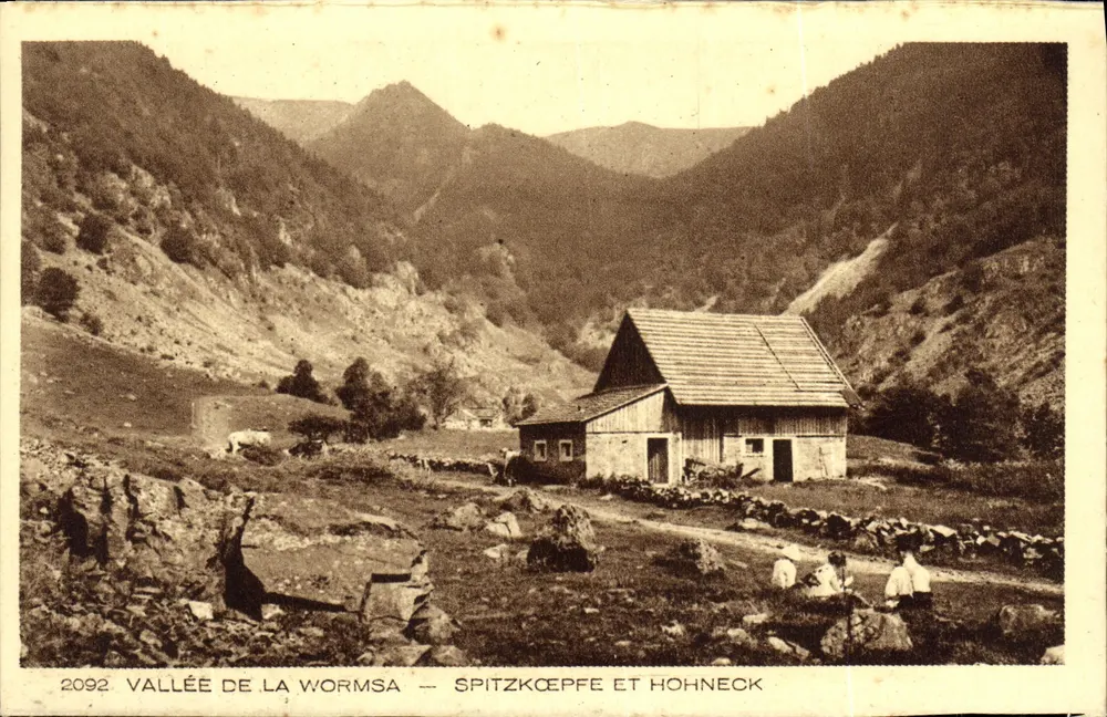 Vale da Wormsa — Spitzkëppe e Hohneck — Braun & Cie, Mulhouse-Dornach, n°2092 - Frente