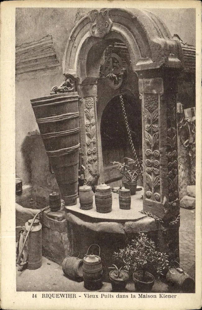 Riquewihr - Altes Brunnenhaus in der Kiener-Haus — Edition J. Merus - Vorderseite