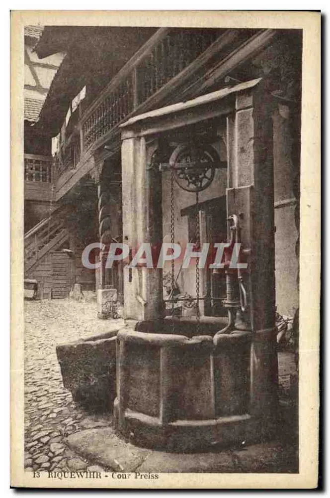 Riquewihr - Cour Preiss — editor J. Merius, n°13 - Frente