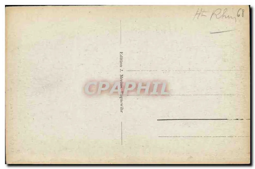 Riquewihr - Cour Preiss — editor J. Merius, n°13 - Verso