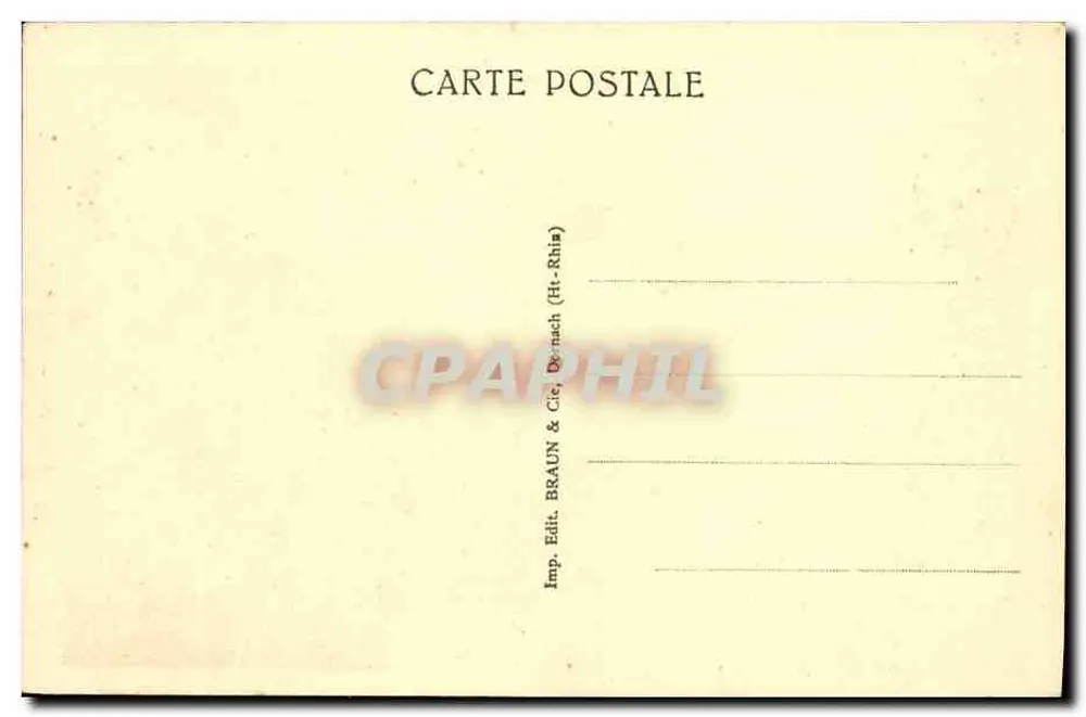 Mulhouse — O Templo — editor Braun & Cie, n° 679 - Verso