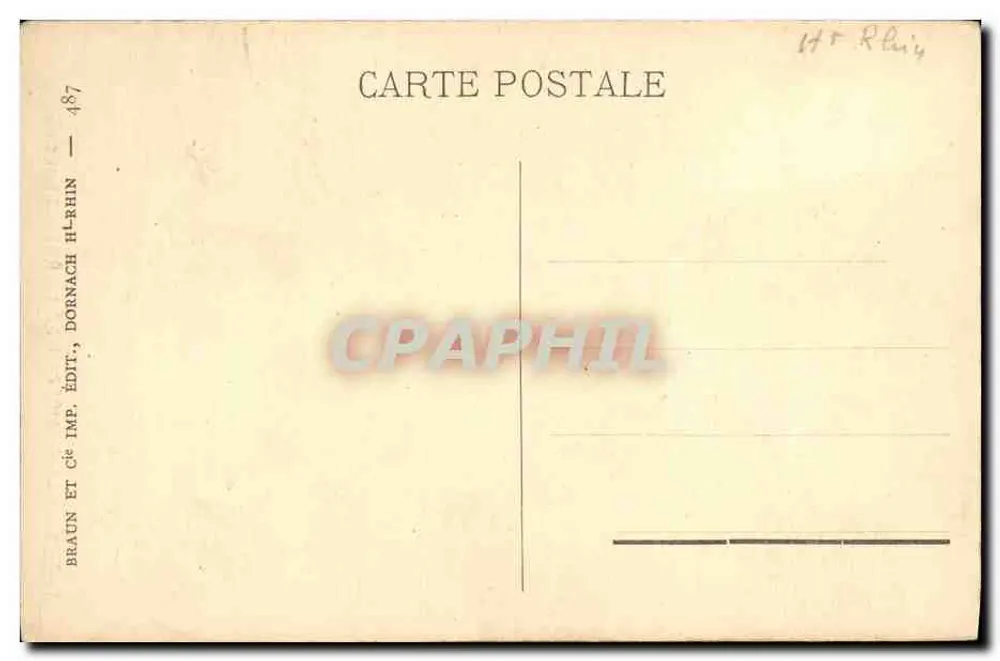 Thann — O capitel da catedral — Braun & Cie, Imp. e Édit. Dornach, n° 487 - Verso