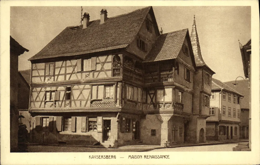 Kaysersberg — Casa da Renascença — BRAUN & Cie, Dornach-le-Rhin - Frente