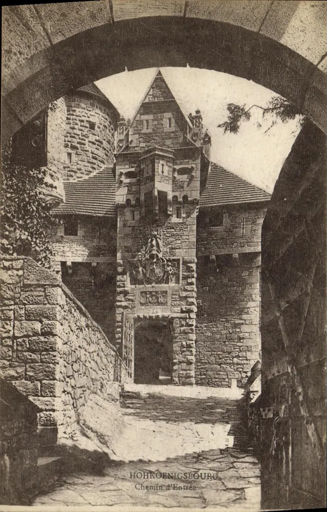 Hohkoenigsbourg — Caminho de Entrada — editor Nanout, n°7 - Frente