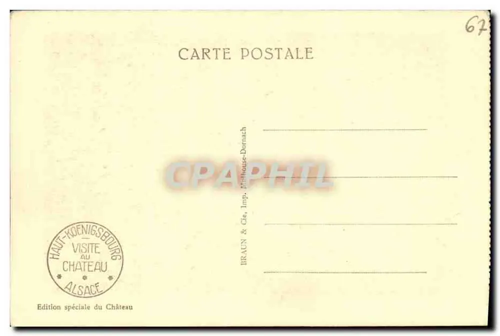 Alto-Kœnigsbourg — La Sala Lorena — Edición especial del Castillo - Reverso