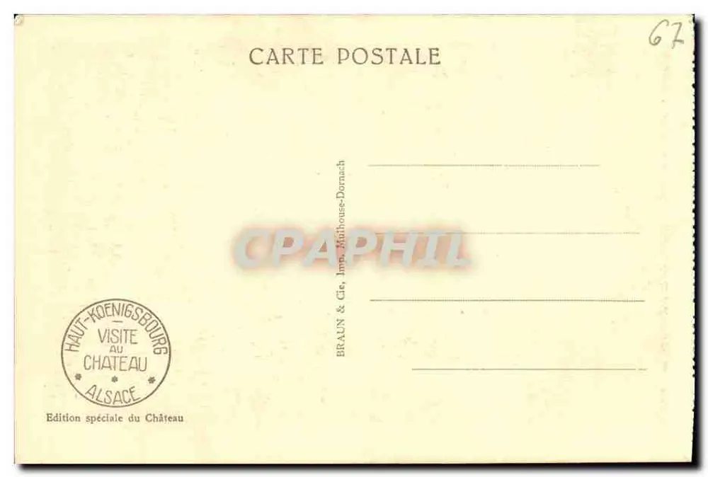 Haut-Kœnigsbourg — La Grande Scala — Edizione speciale del Castello - Verso