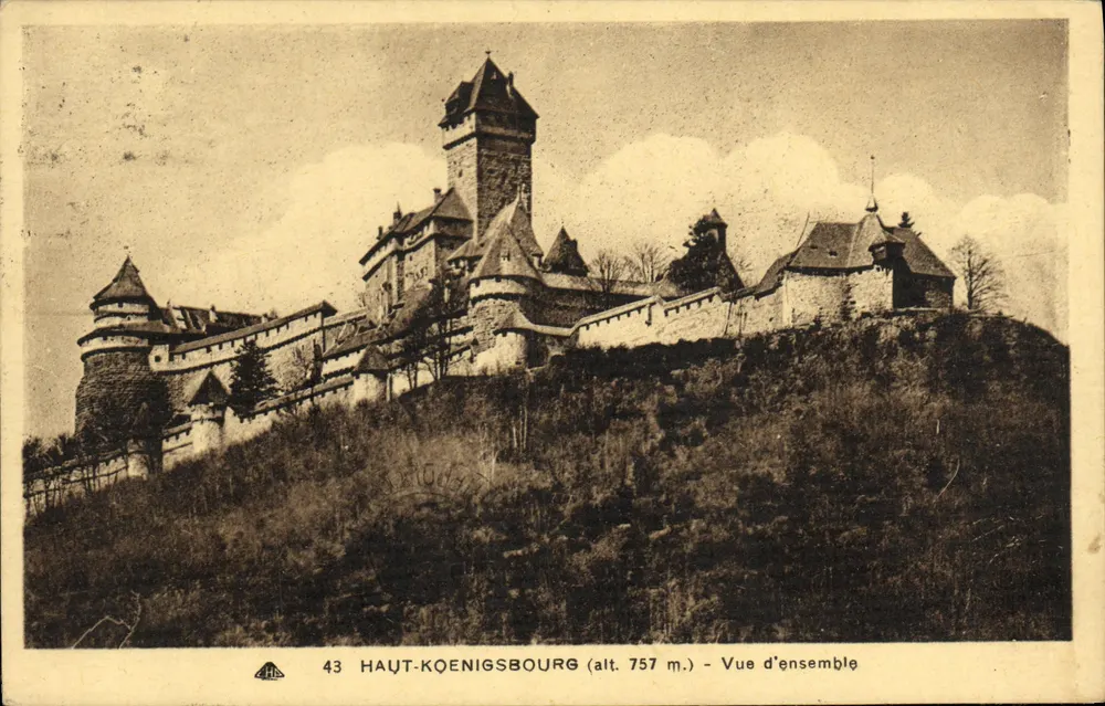 Haut-Kœnigsbourg (alt. 757 m.) — Visão geral — Edição especial do Castelo - Frente
