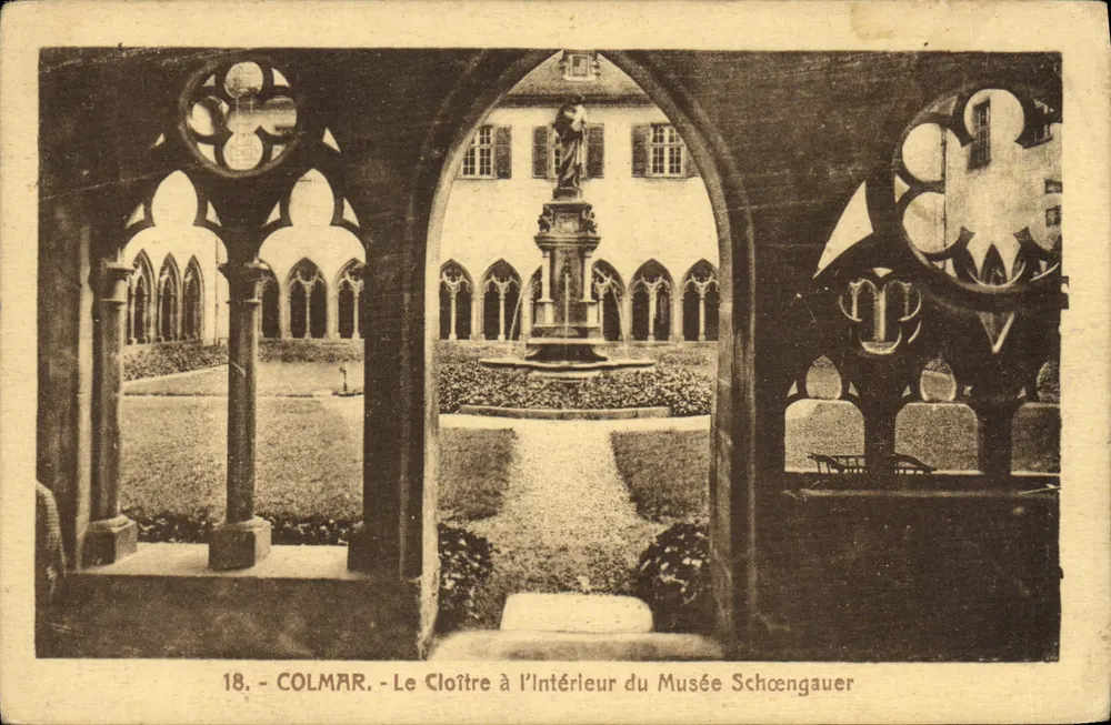 Colmar - O Claustro dentro do Museu Schoengauer — editor desconhecido, n° 18 - Frente