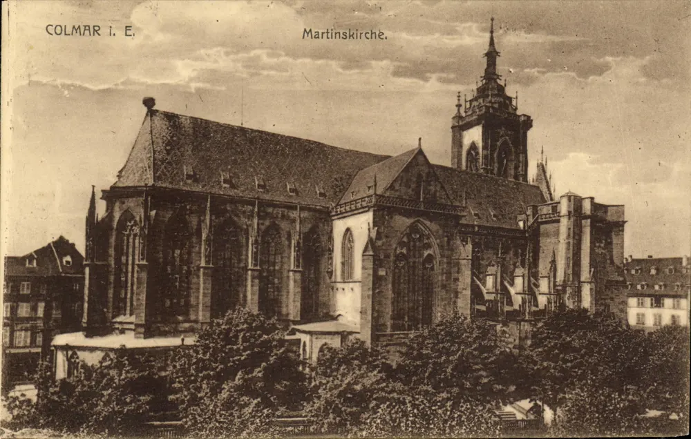 Colmar i. E. — Martinskirche — Vering von Stramburg, Stramburg i. R. - Frente