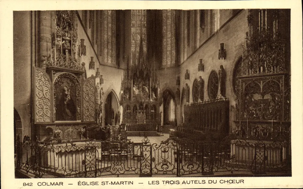 Colmar — Kirche St-Martin — Die drei Altäre des Chors — n° 842 - Vorderseite