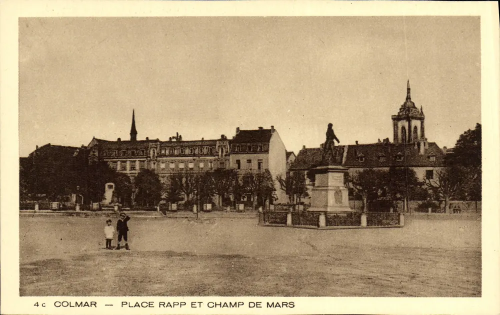 Colmar — Praça Rapp e Campo de Marte — Braun & Cie, Imp.-Edit., Dornach - Frente