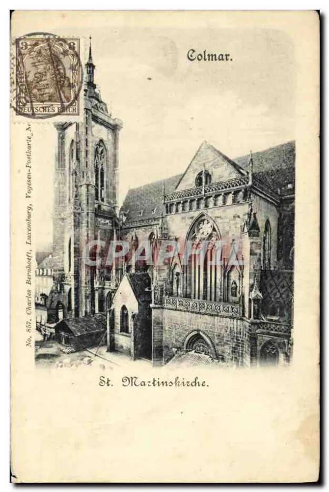 Igreja de São Martinho — Colmar — Charles Bernhoeft, Voyessen-Bargy, No. 857 - Frente