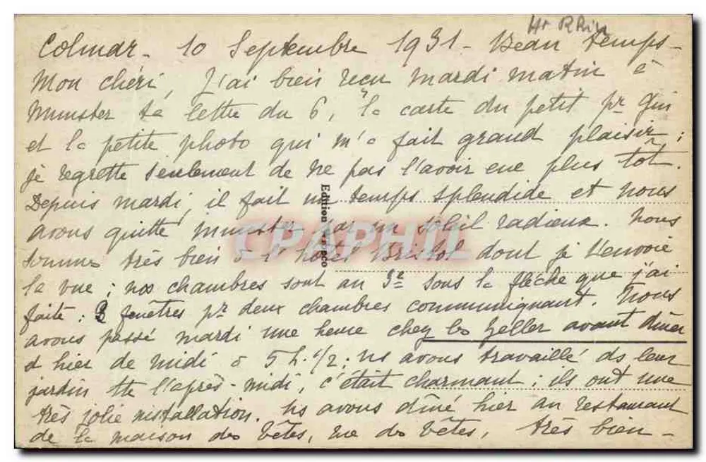 कोलमार - जैक्स प्रेय निशान - संख्या 157 - पीछे