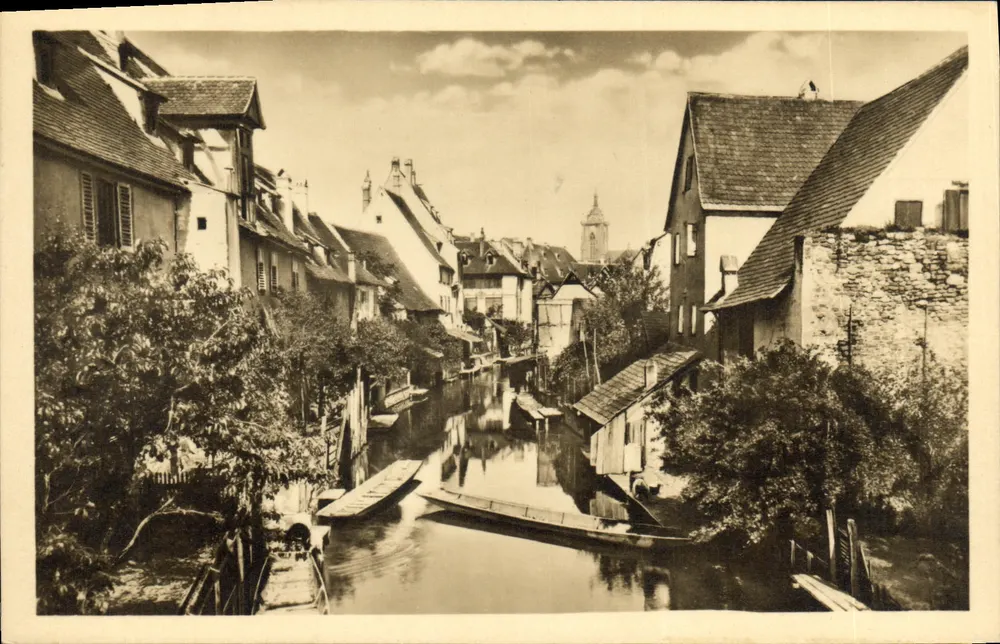 Colmar — Eingang zur Lauch an der Stelle der alten Mauern, rue de l'eau — Verlag Albert Jeß, Colmar i. B. - Vorderseite