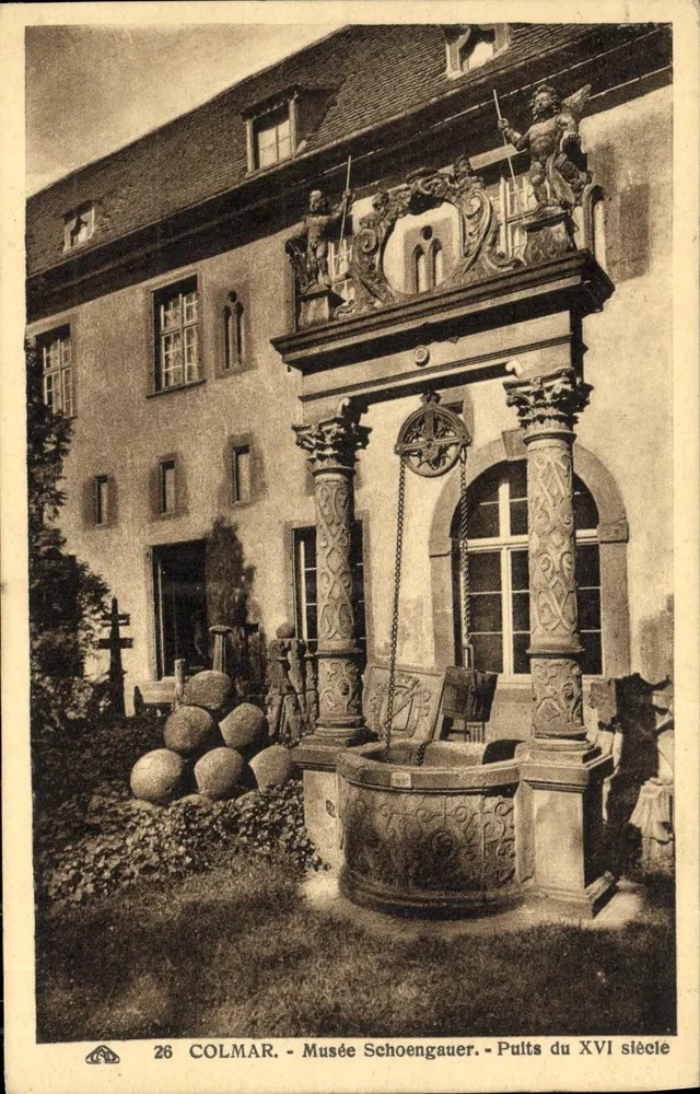 Colmar - Museu Schoengauer - Poço do século XVI - Frente
