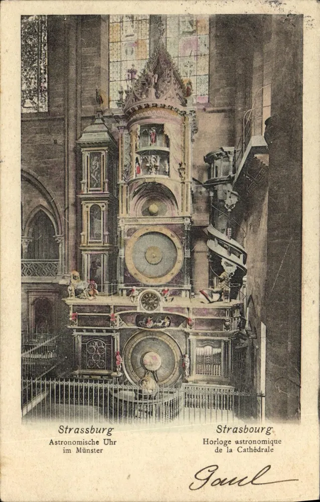 Estrasburgo — Reloj astronómico de la Catedral — Gouil - Anverso