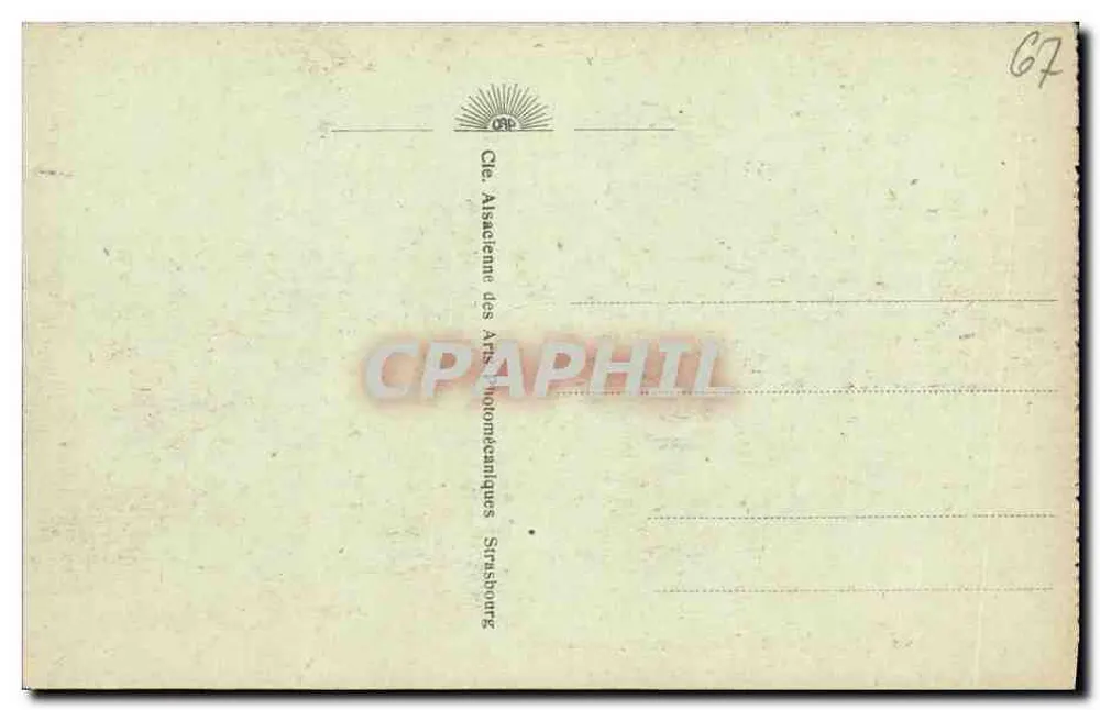 Estrasburgo - A antiga Prefeitura — CAP. n°44 - Verso