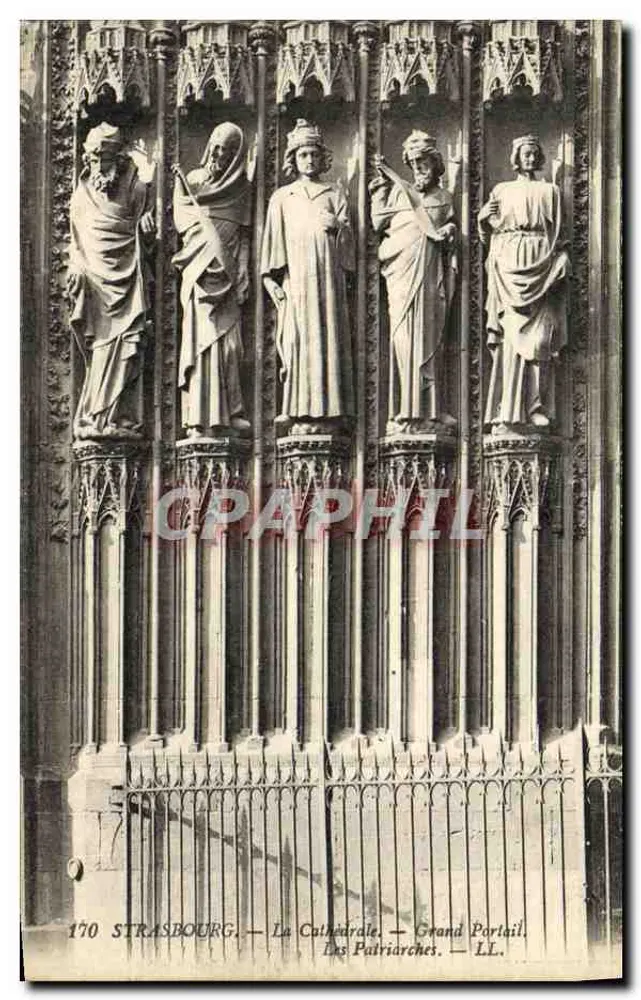 Straßburg — Die Kathedrale — Der Große Portal — Die Patriarchen — LL. — Nr. 170 - Vorderseite
