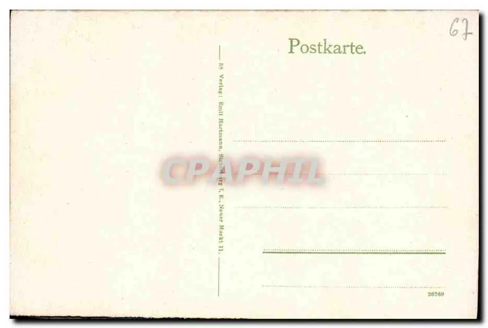Strasbourg i. Els. - Université — éditeur Böhl Hartmann, n° 26069 - Verso