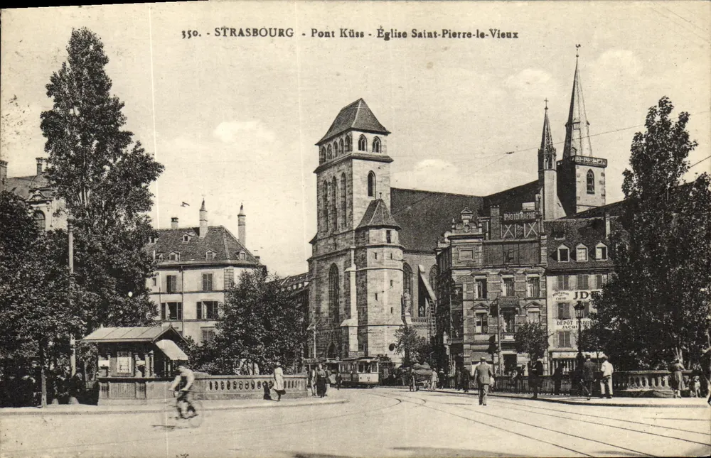 Strasbourg - Pont Küss - Kirche Saint-Pierre-le-Vieux — Photothèque - Vorderseite