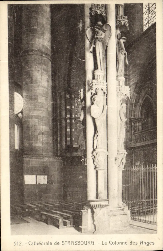 Kathedrale von STRASBOURG — Säulen der Engel — Verlag: C. Berckeret, Straßburg - Vorderseite