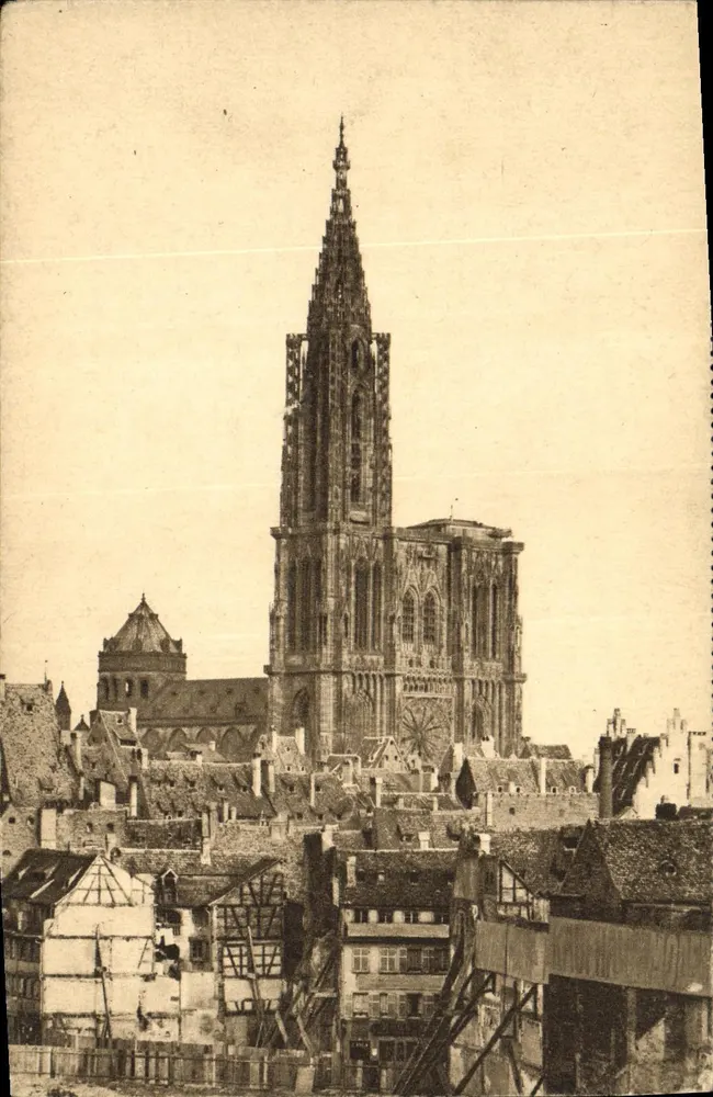 Estrasburgo — A Catedral — Editor: Guide Friedlin, Fot. Freyermuth - Frente