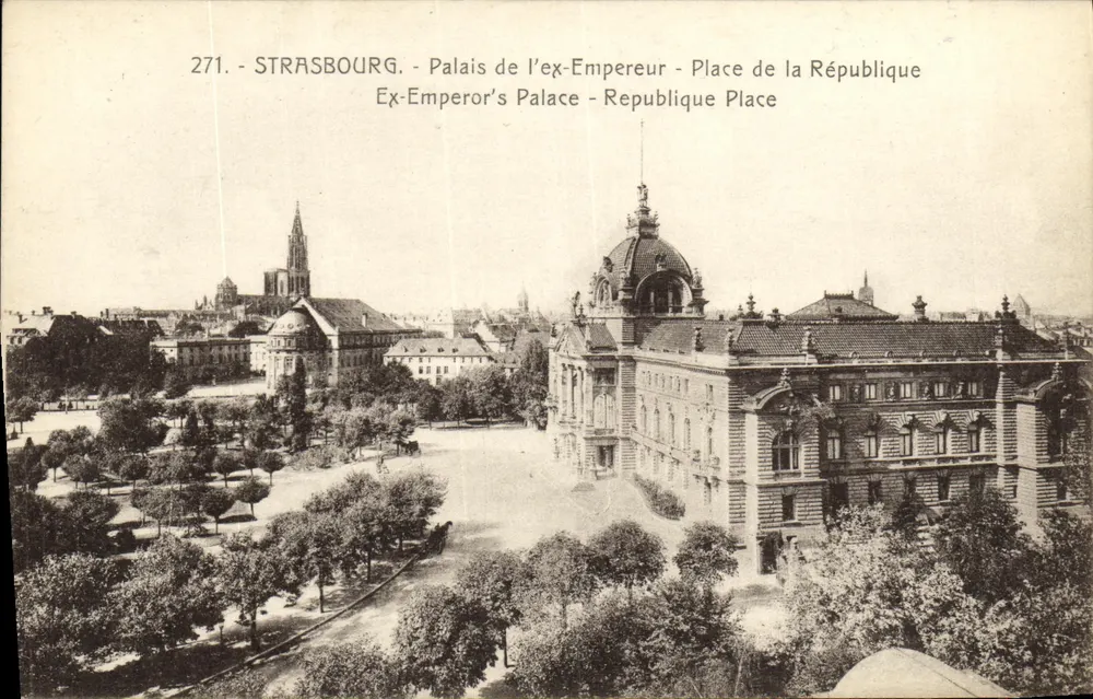 Straßburg - Palast des ehemaligen Kaisers - Place de la République - n° 271 - Vorderseite