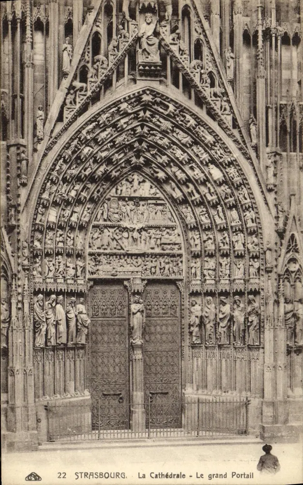 Straßburg - Die Kathedrale - Der Große Portal - Vorderseite