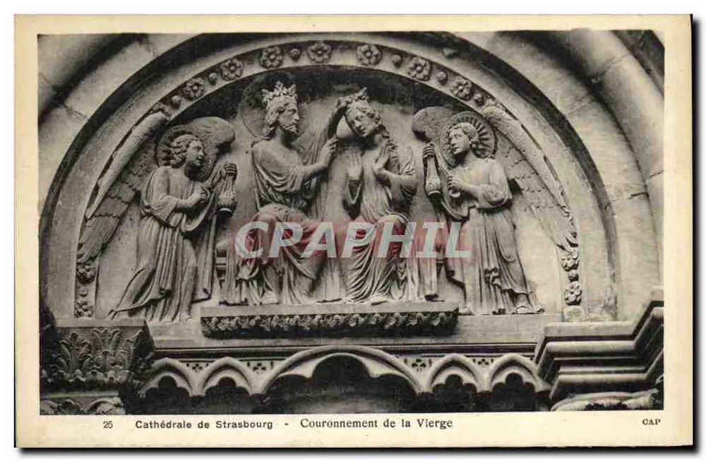 Strasbourg-Kathedrale - Krönung der Jungfrau — CAP, n°25 - Vorderseite