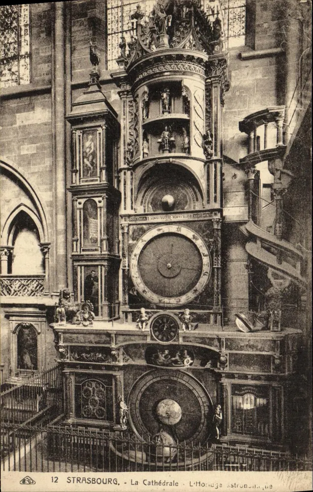 Straßburg - Die Kathedrale - Das astronomische Uhrenwerk - Vorderseite