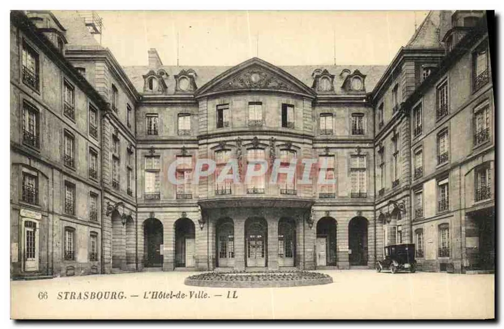 Estrasburgo — O Hôtel-de-Ville — editor Levy Fils et Cie, Paris - Frente