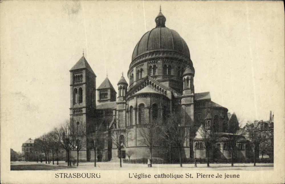 Straßburg — Ansicht der katholischen Kirche St. Pierre le Jeune — n° 66 - Vorderseite