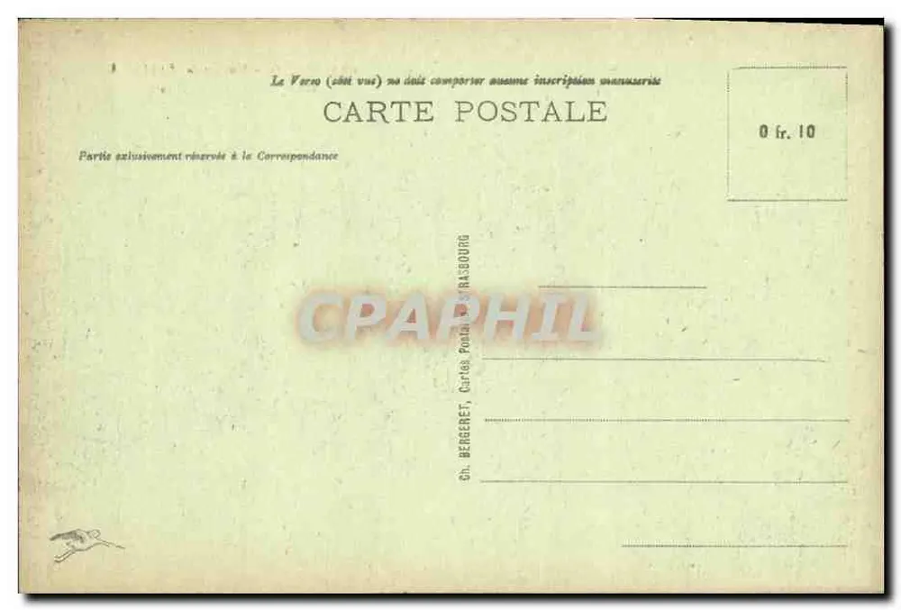 Strasbourg - Monument Pasteur - inaugurado em 31 de Maio de 1923 - Verso