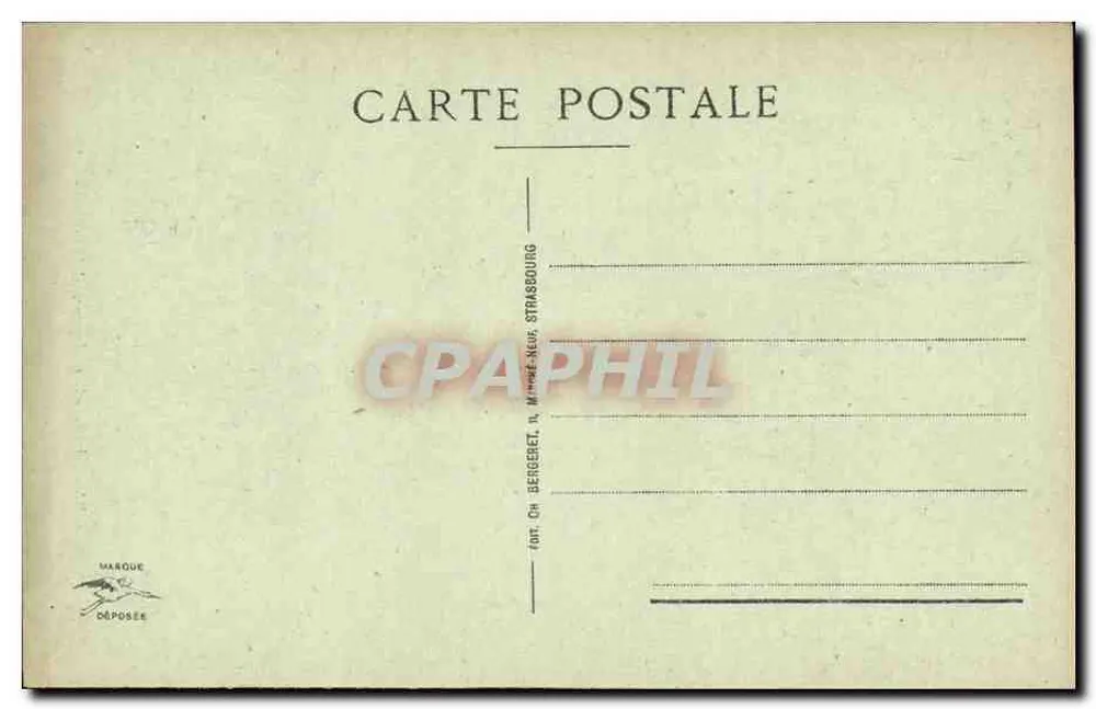 Strasbourg — Haupteingang der Kathedrale — Verlag Ch. Bereret, n° 502 - Rückseite
