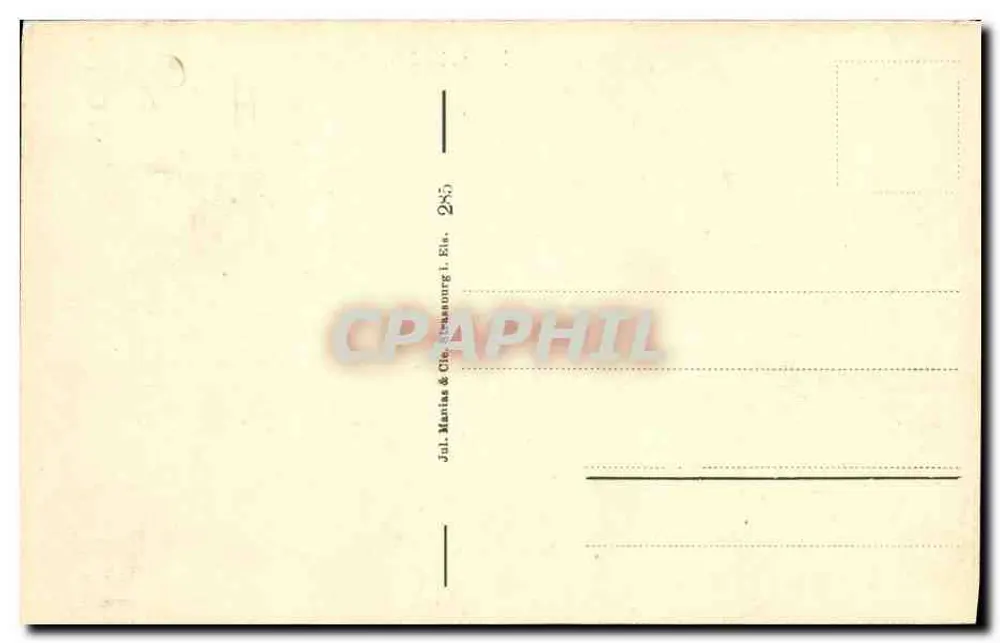 Strasbourg — Pflanzbad — Jul. Manias & Cie, Strasbourg - Verso