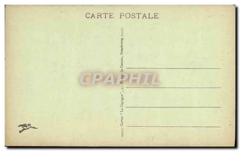 Estrasburgo — Transepto Sul da Catedral — Cartas 'La Cigogne', Estrasburgo - Verso