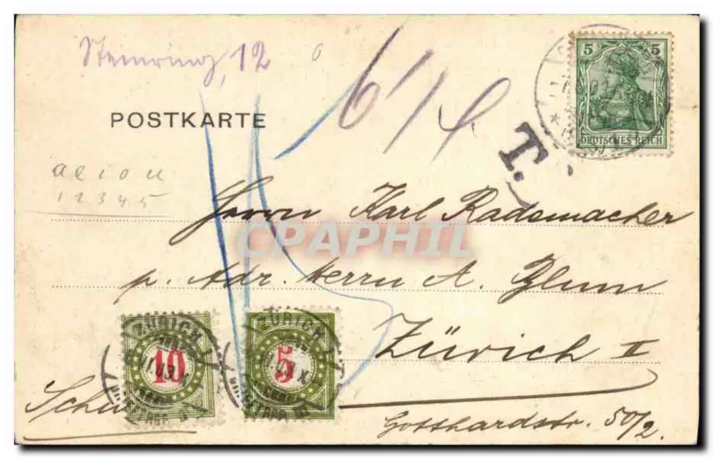 Straßburg — Garnisonsevangelische Kirche und Kathedrale — Verlag H.6.03 - Rückseite