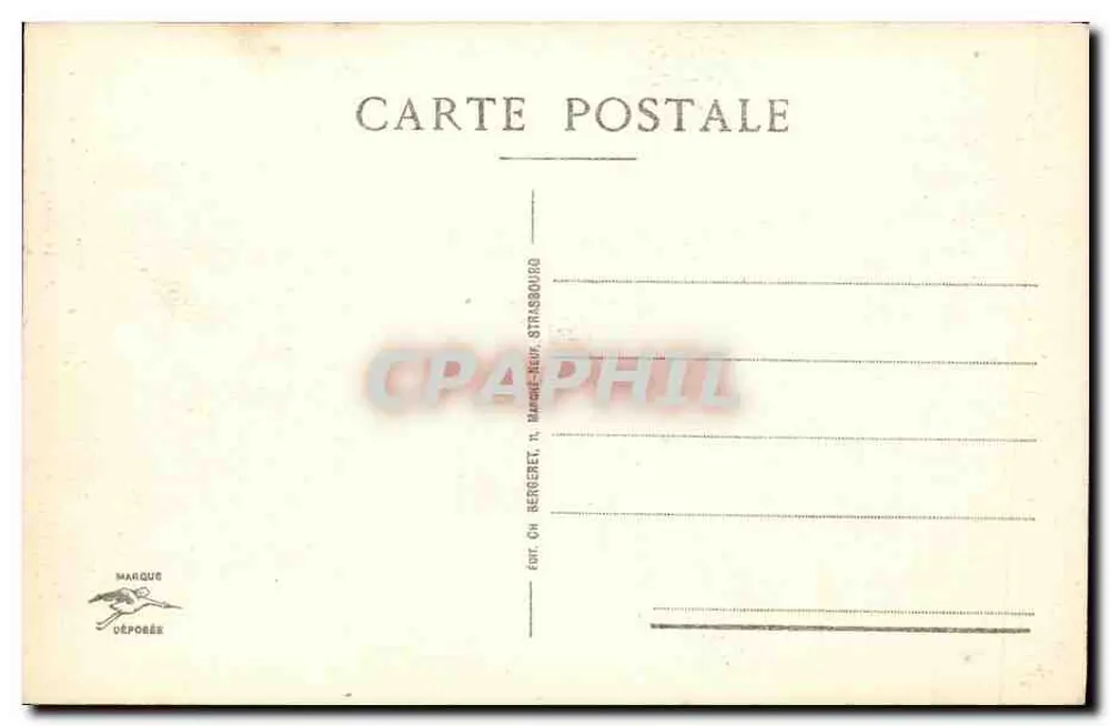 Strasbourg - Na Orangerie — editor Marque Dépôbée, n° 759 - Verso
