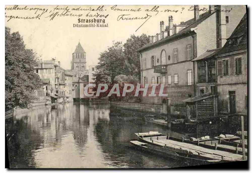Estrasburgo — Canal Düntzmühl — editor não identificado - Frente